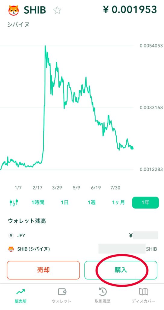 コインチェック購入方法１